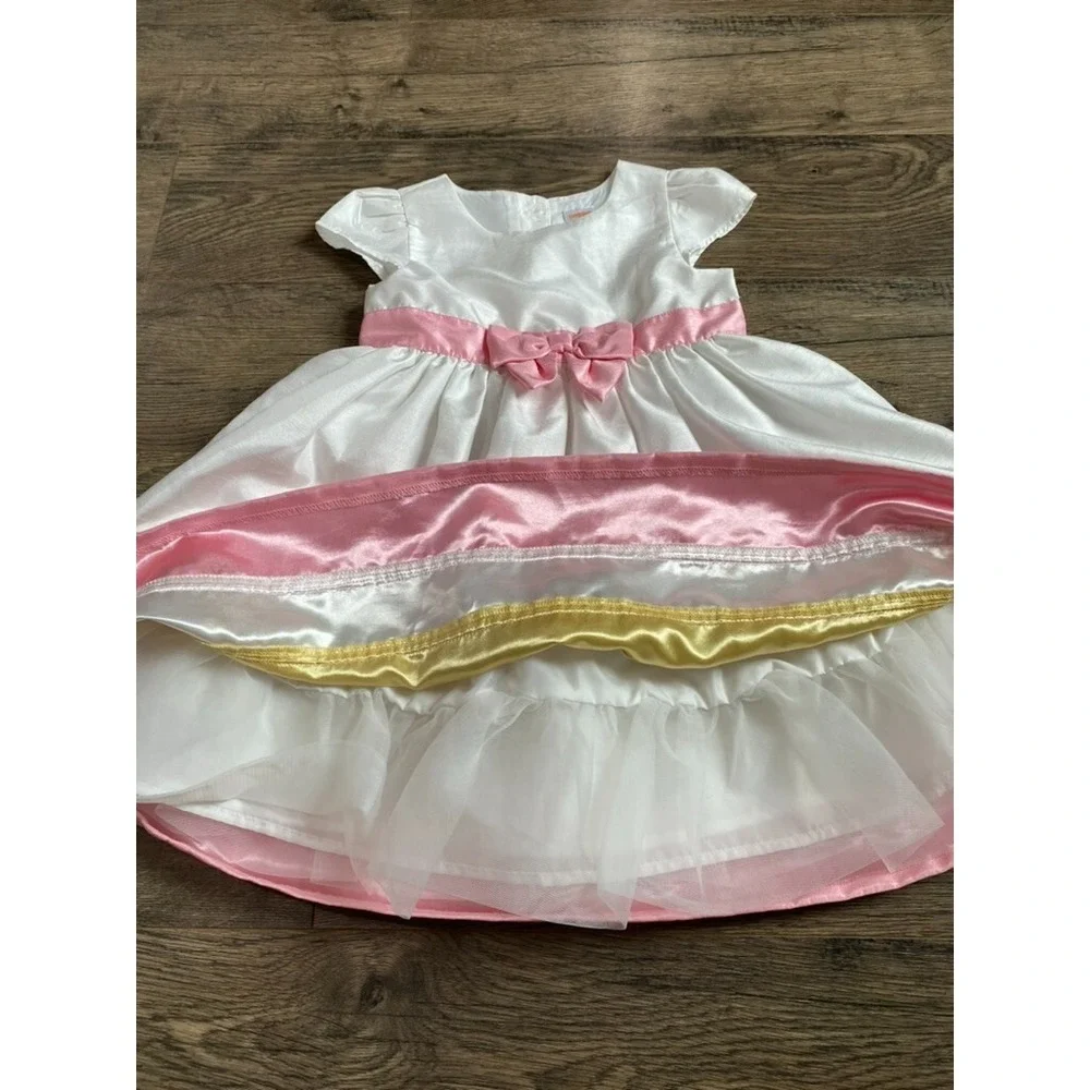 EUC Kids Girls Toddler Gymboree‎ easter dressy fancy bow dress size 4T